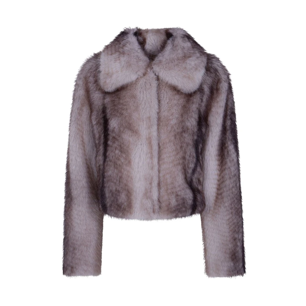 Twinset Donna Marrone - Faux Fur & Shearling Giacche - Jackets - M