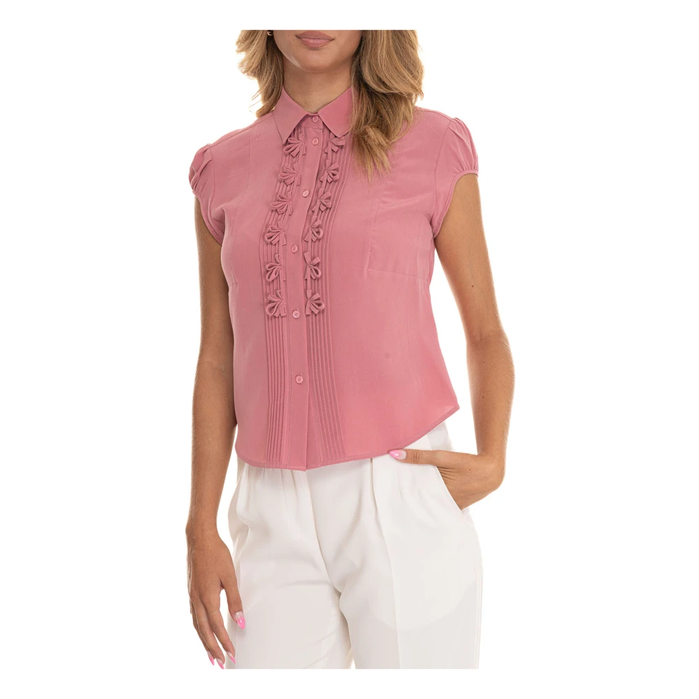 Max Mara Studio Elegante Klassieke Shirt voor Vrouwen Pink Dames