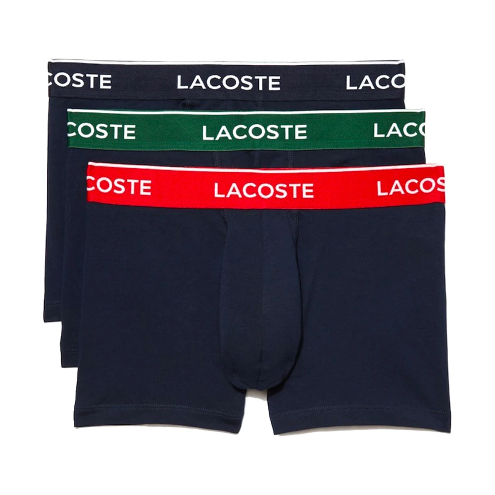 Lacoste Logo Band Boxershorts - Set om 3 Black, Herr