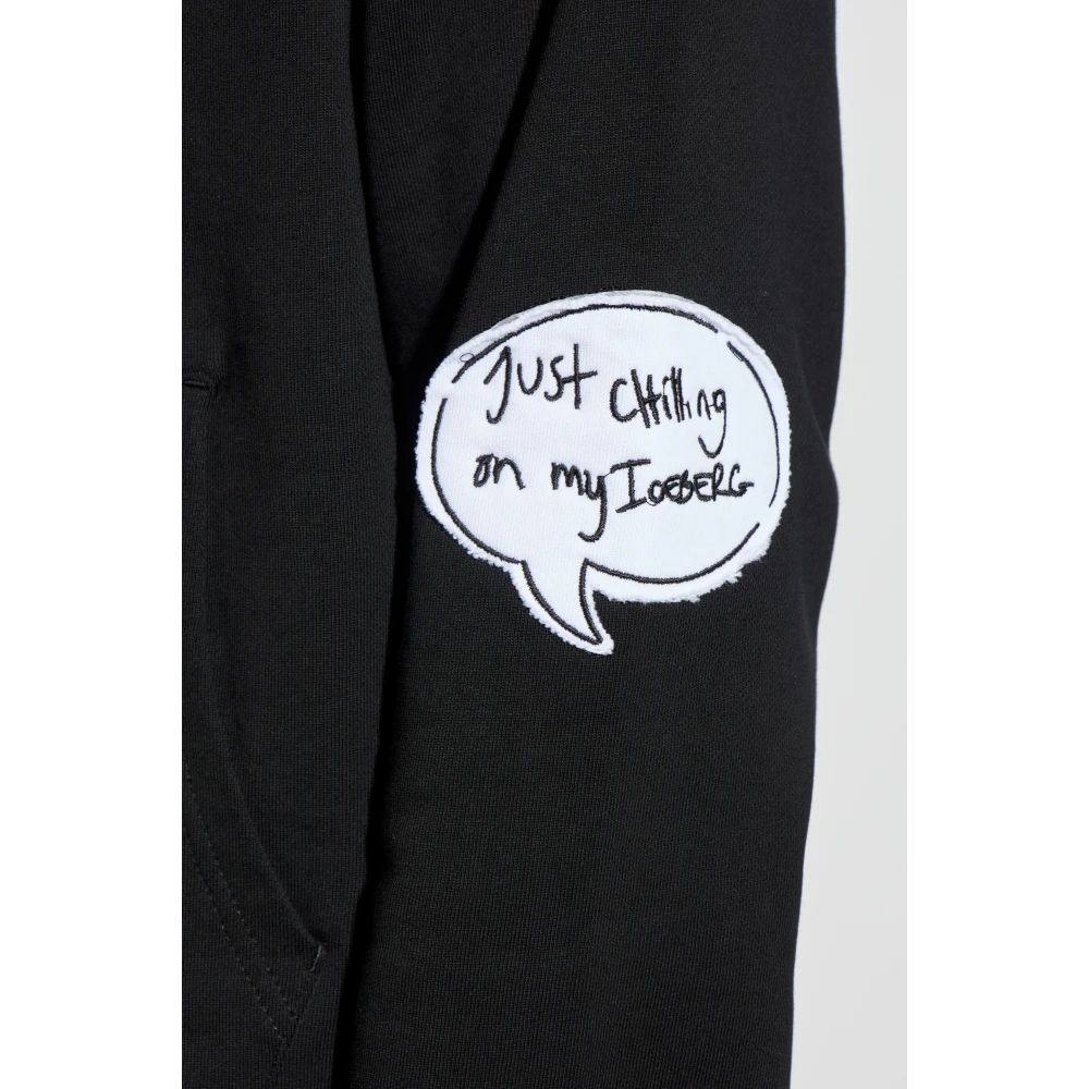 Iceberg Sweatshirt met logo Black Heren