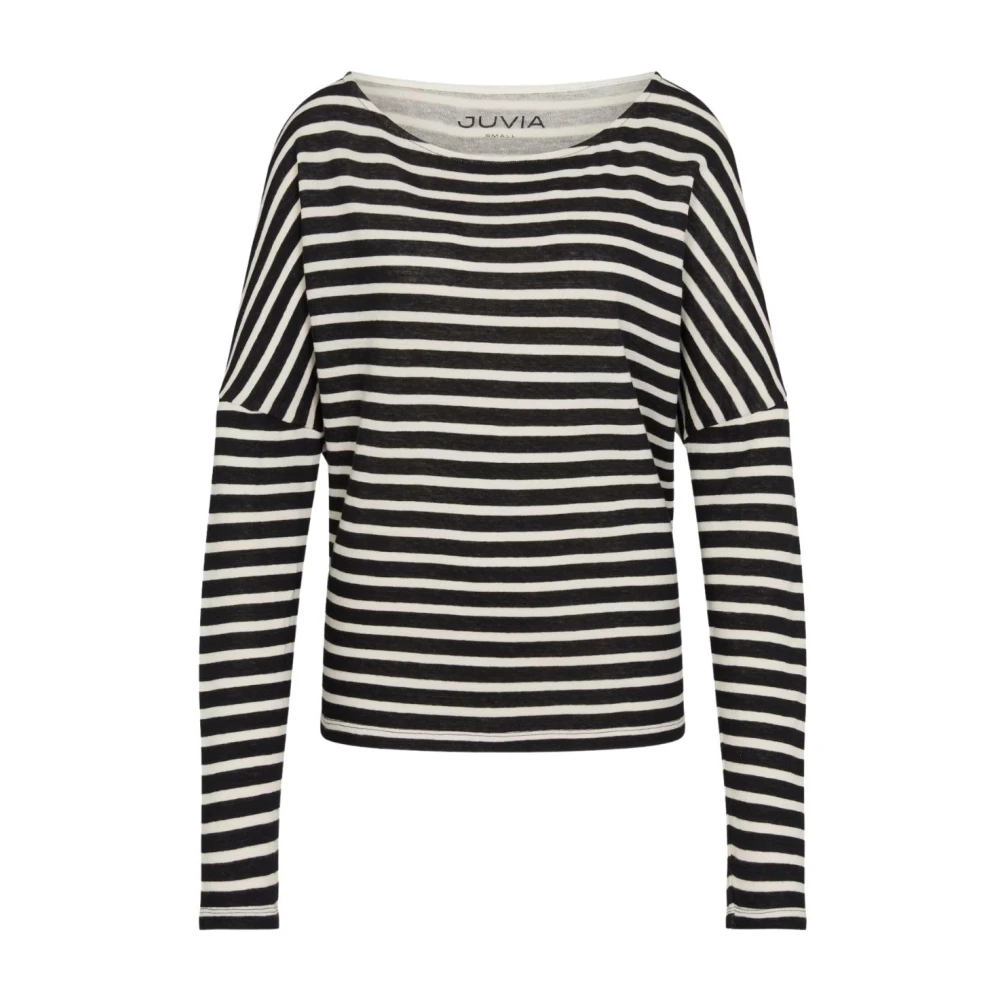 Juvia Gestreept Cashmere Ronde Hals T-shirt Multicolor Dames