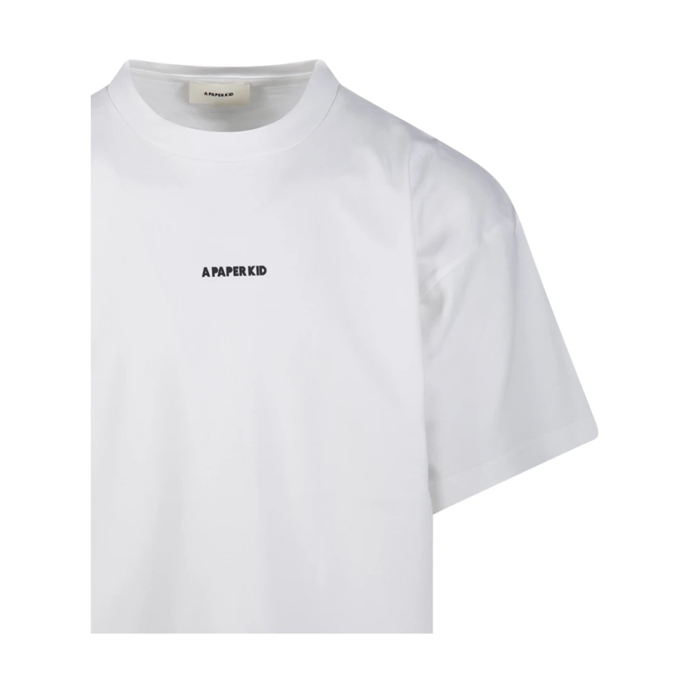 A Paper Kid Crème T-shirt White Heren