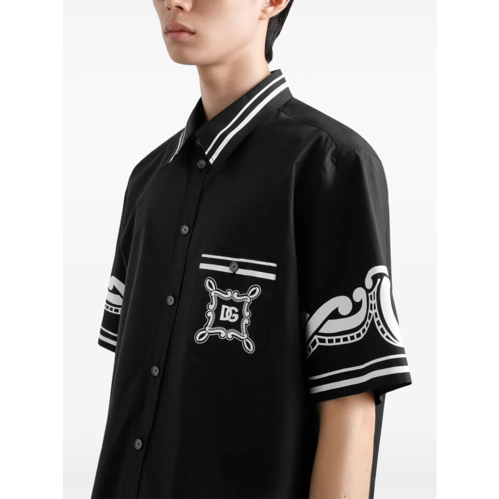 Dolce & Gabbana Stijlvolle Heren Nero Shirts Black Heren