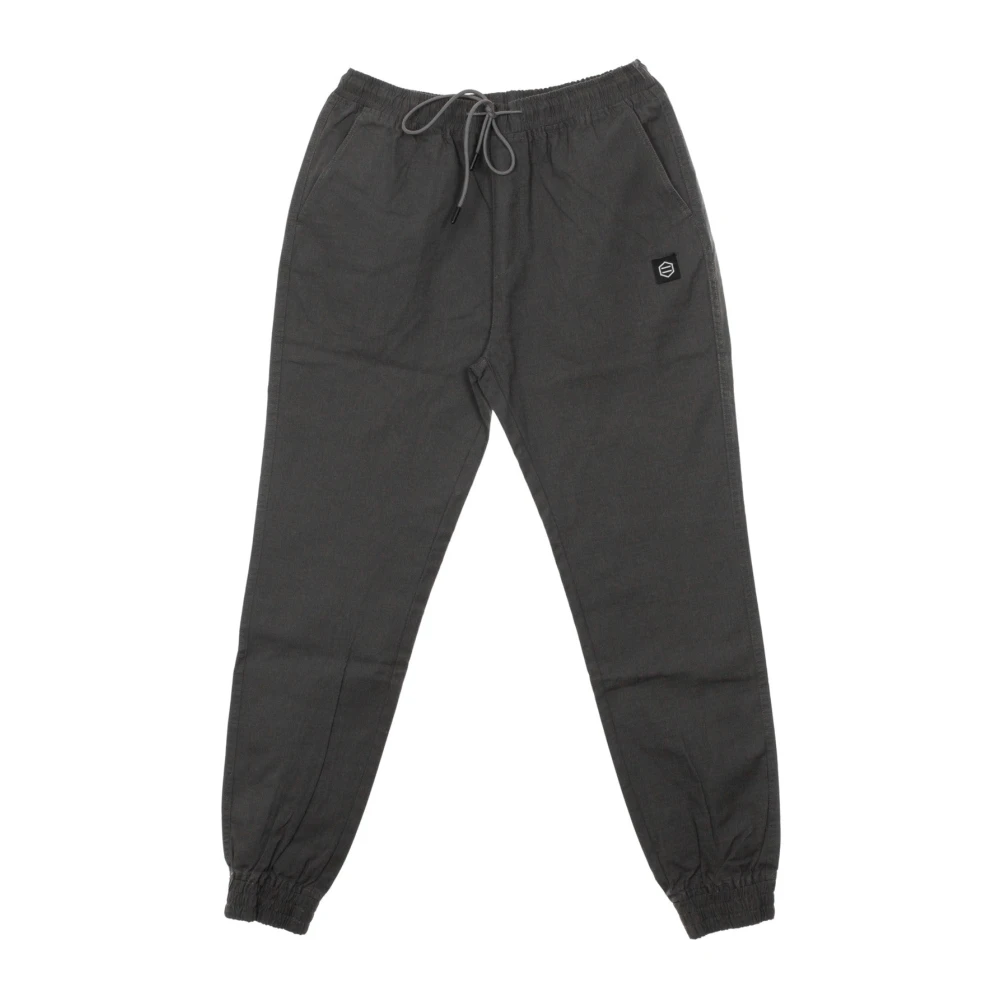 Dolly Noire Men's Gray Sweatpants, Xl, Ripstop Jogger Trousers Anthracite