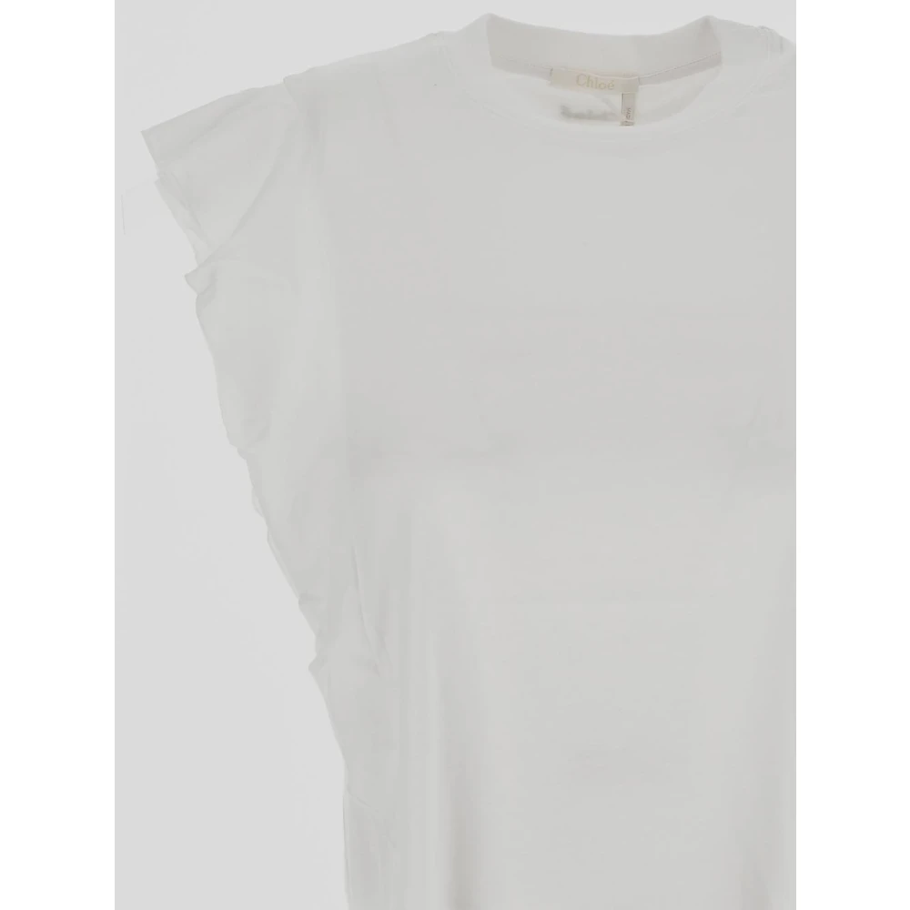 Chloé Shirt met wapperende mouwen White Dames