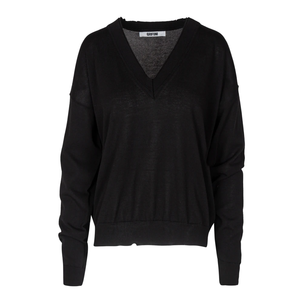 Knitwear > V-neck Knitwear - - Mauro Grifoni - Modalova