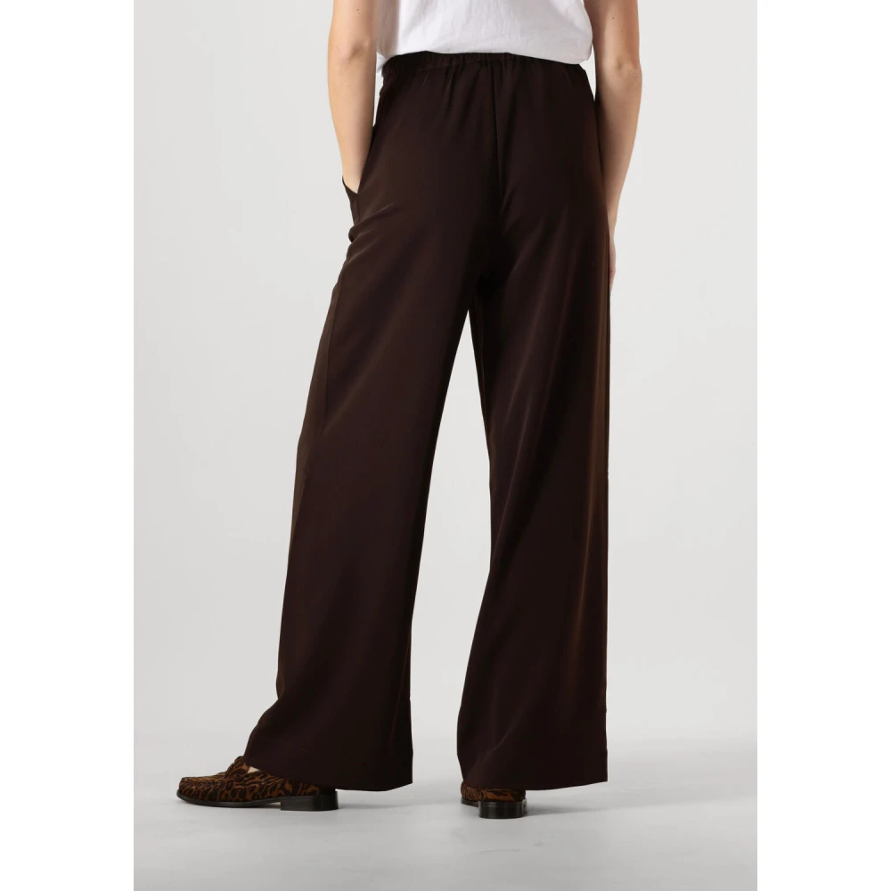 Gestuz Bruine Wijde Broek Brown Dames