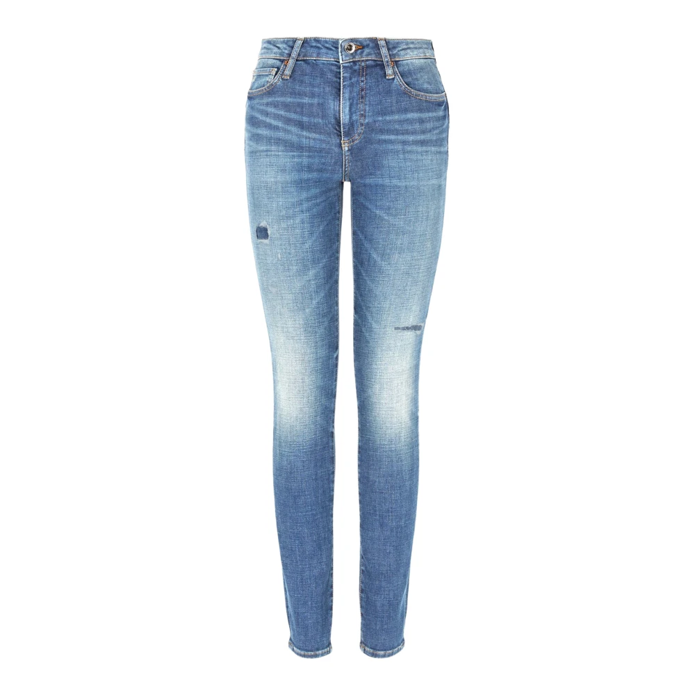 Armani Exchange Vrouw Blauw Skinny Jeans