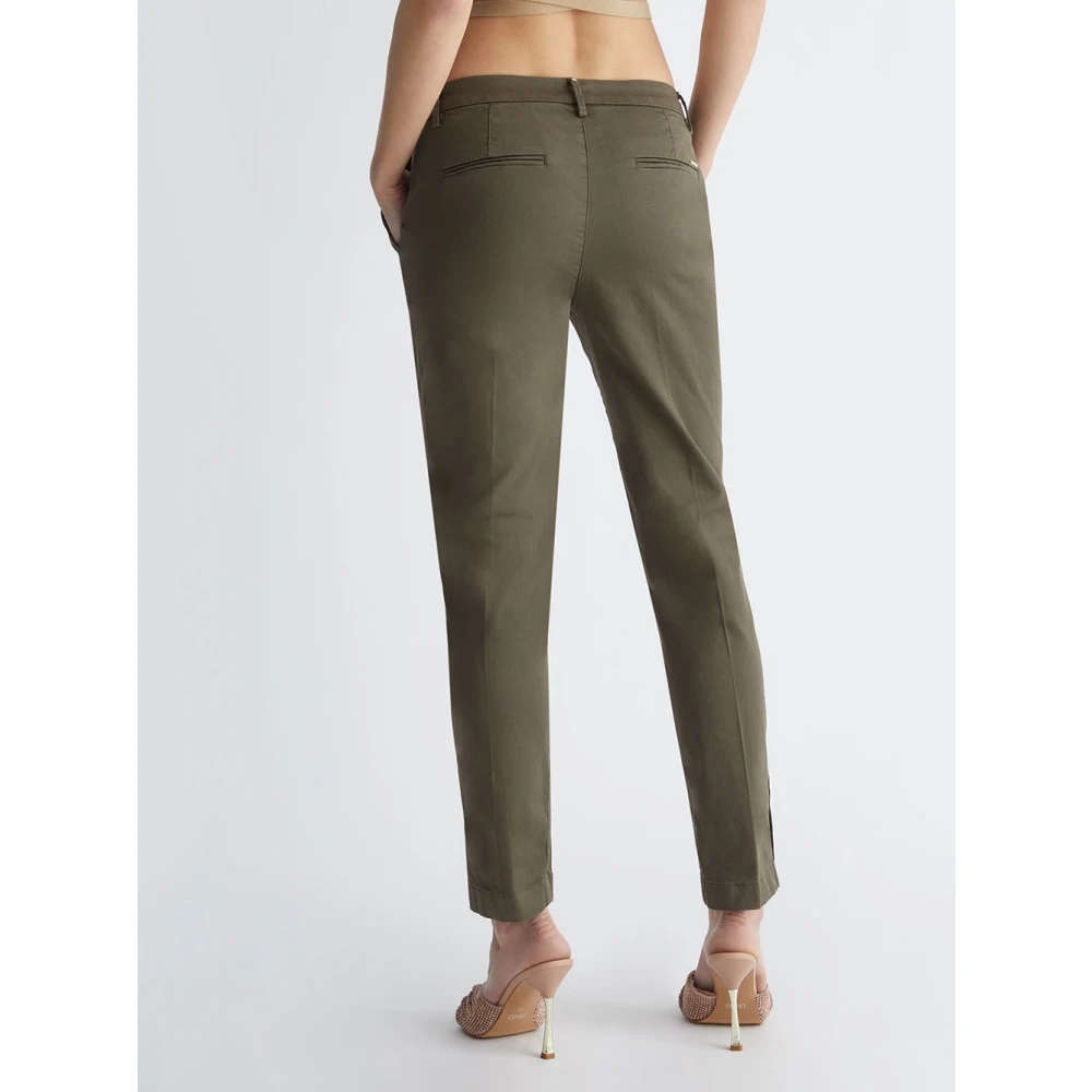 Liu Jo Olivander Groene Chino Broek Green Dames