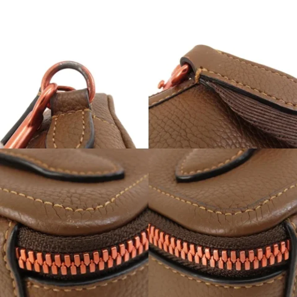 Coach Pre-owned Leather shoulder-bags Brown Dames