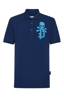 Slim Fit Pikétröja Skull&Bones
