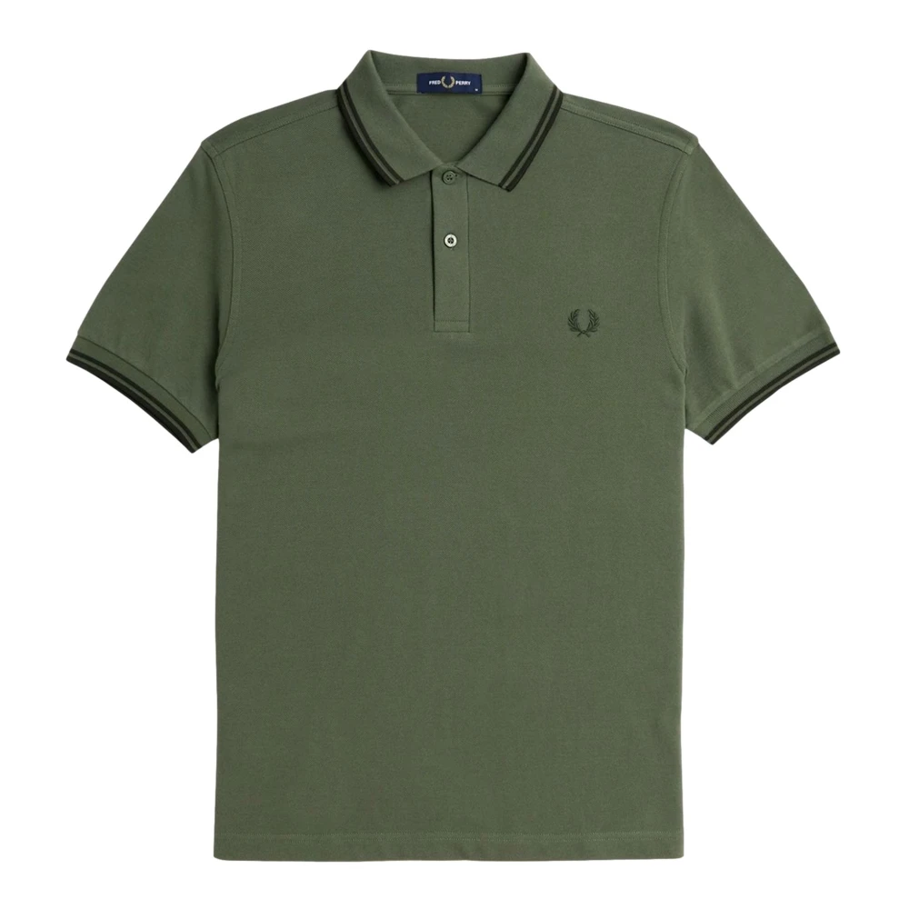 Fred Perry Men's Green Polo Shirts, Xs, Twin Tipped Polo Shirt