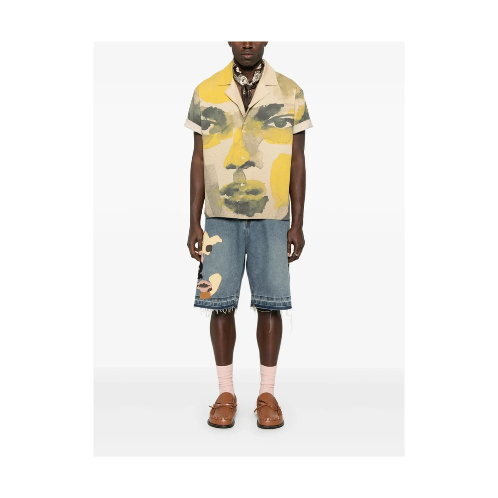 KidSuper Studios Beige Knoopshirt voor Kinderen Multicolor Heren