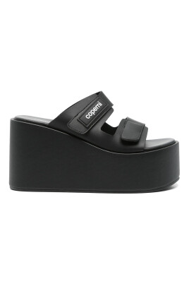 black-leather-patch-wedge-sandals