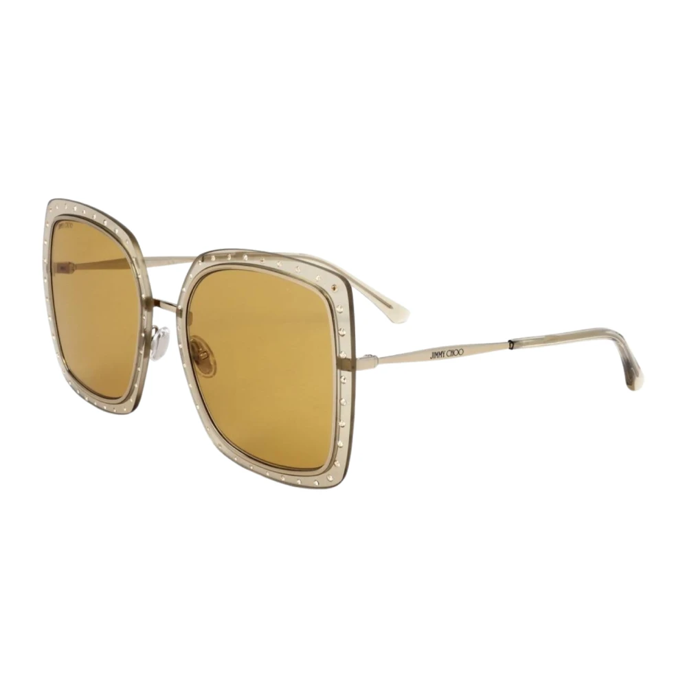 Jimmy Choo Women's Yellow Sunglasses,, Gold Metal Sunglasses Medium
