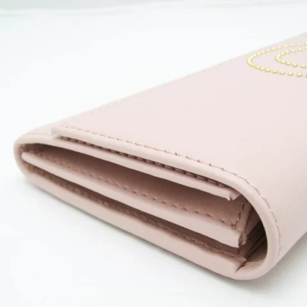 Salvatore Ferragamo Pre-owned Leather wallets Pink Dames