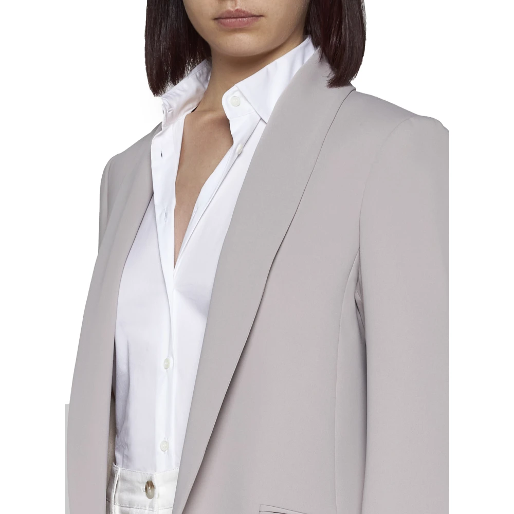 Blanca Vita Stijlvolle Jassen met Sciall Detail Beige Dames