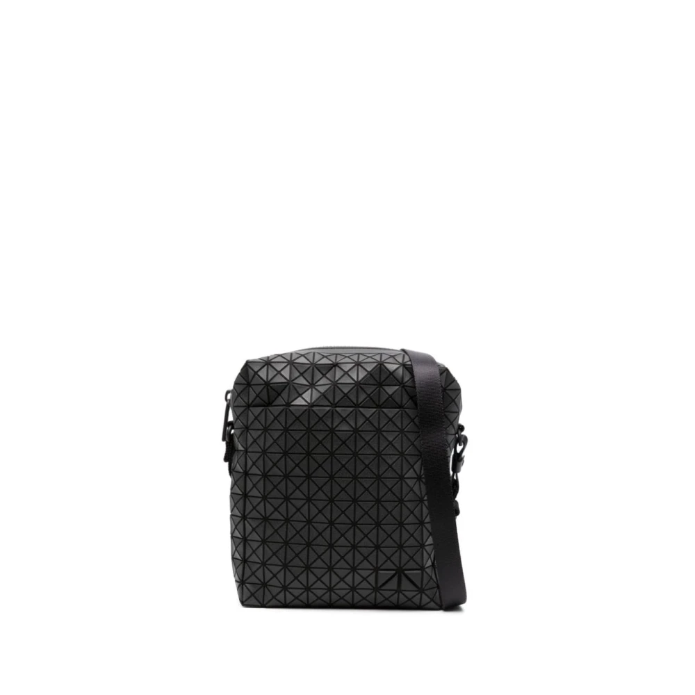 Issey Miyake Geometrisch Panel Zwart Schoudertas Black
