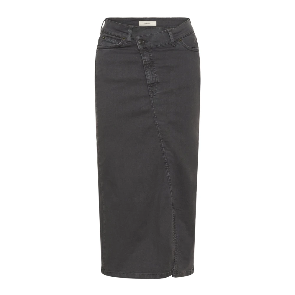 Inwear Kvinno Svart Kjolar Dam, 2XS, Denim, Denimkjol