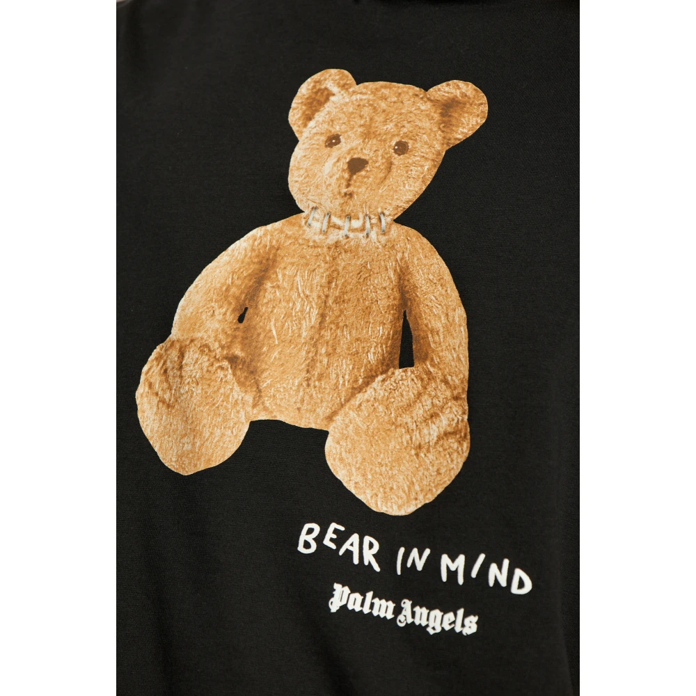 Palm Angels T-shirt met print Black Heren