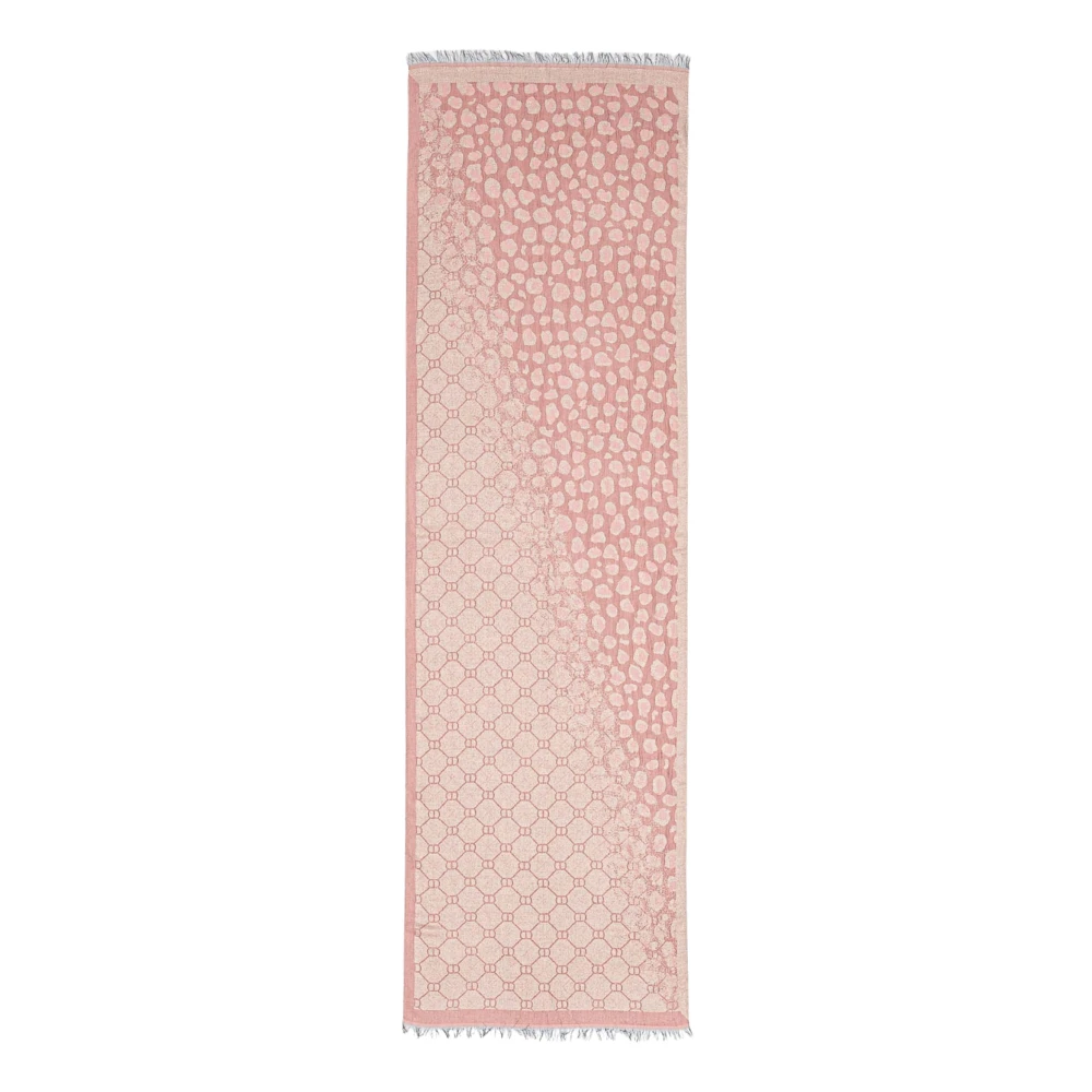 Twinset Roze Lurex Sjaal Rechthoekige Vorm Pink Dames