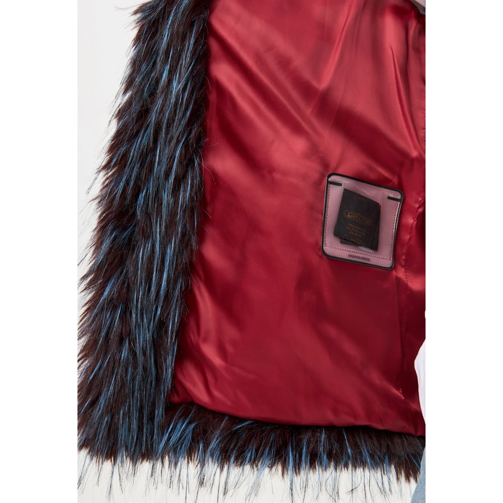 Cesare Gaspari Faux Fur & Shearling Jackets Blue Dames