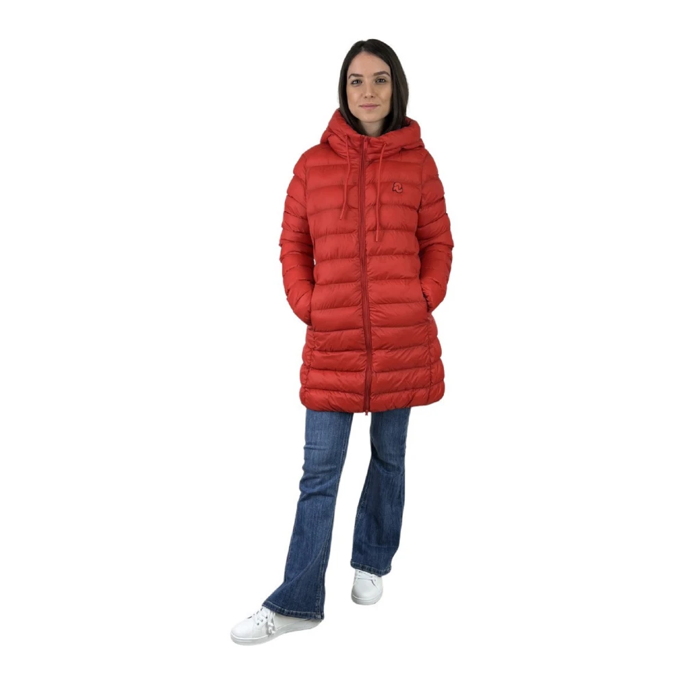 Invicta Lange Puffer Jas Red Dames