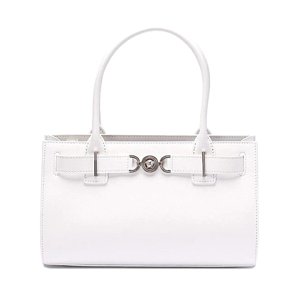 Versace Stijlvolle Leren Tas voor Vrouwen White Dames