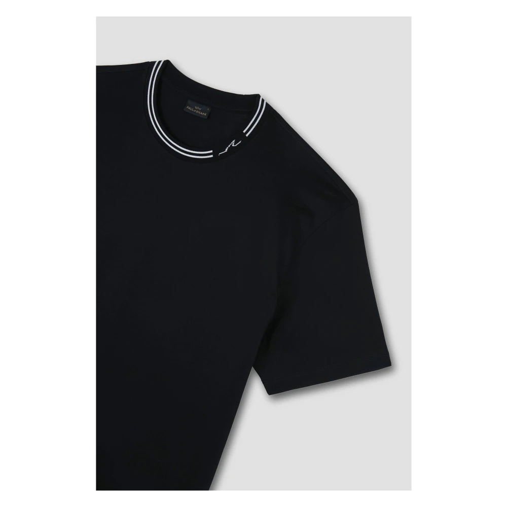 PAUL & SHARK Zwart Katoen Regular Fit T-Shirt Black Heren