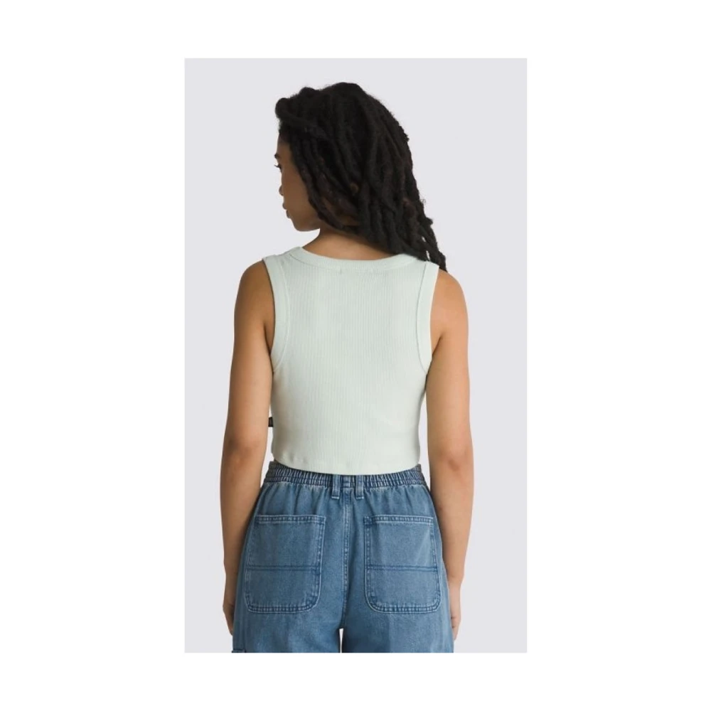 Vans Rib Tank Top Green Dames