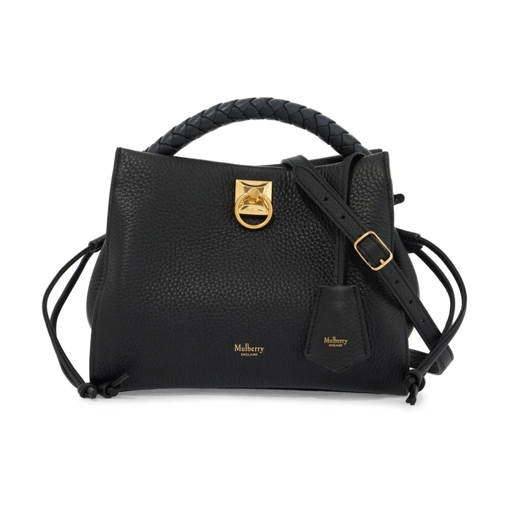 Mulberry Kleine leren handtas met Keystone Lock Black Dames