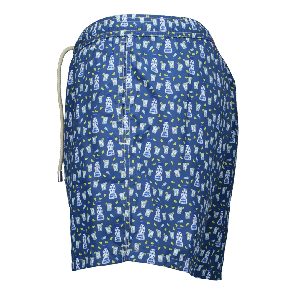 MC2 Saint Barth Lightning Micro Fantasy Zwemshorts Blauw Blue Heren
