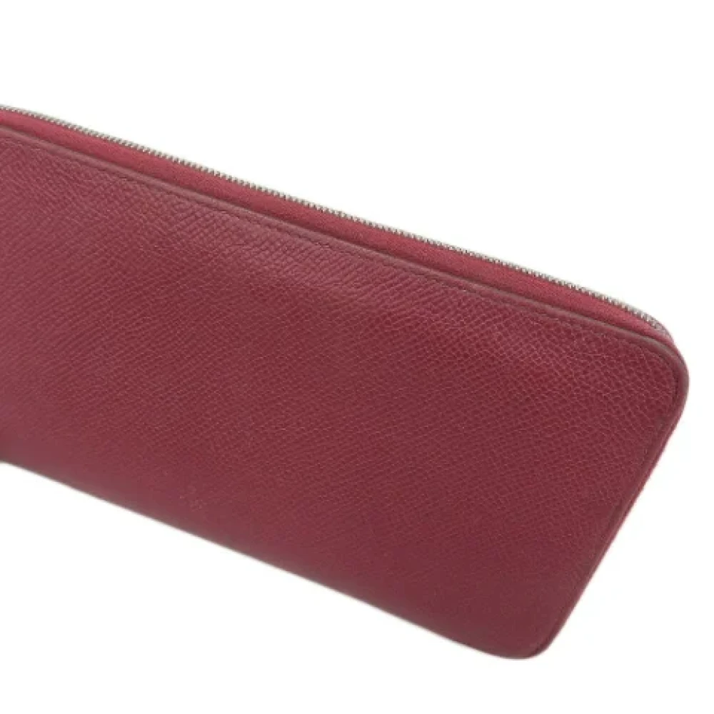 Hermès Vintage Pre-owned Fabric wallets Red Dames