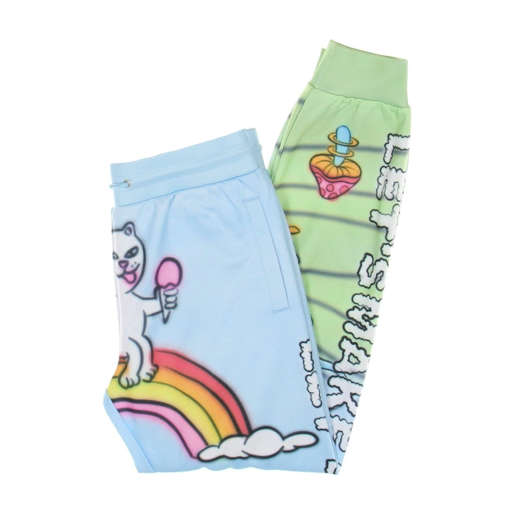 Ripndip Multi Fleece Sweatpants met elastische taille Multicolor Heren