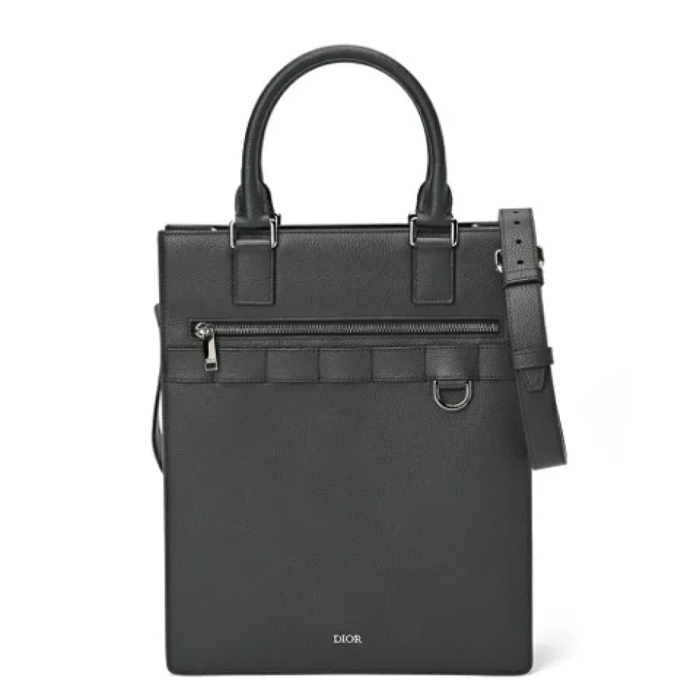 Dior Vintage Pre-owned Leather dior-bags Black Dames