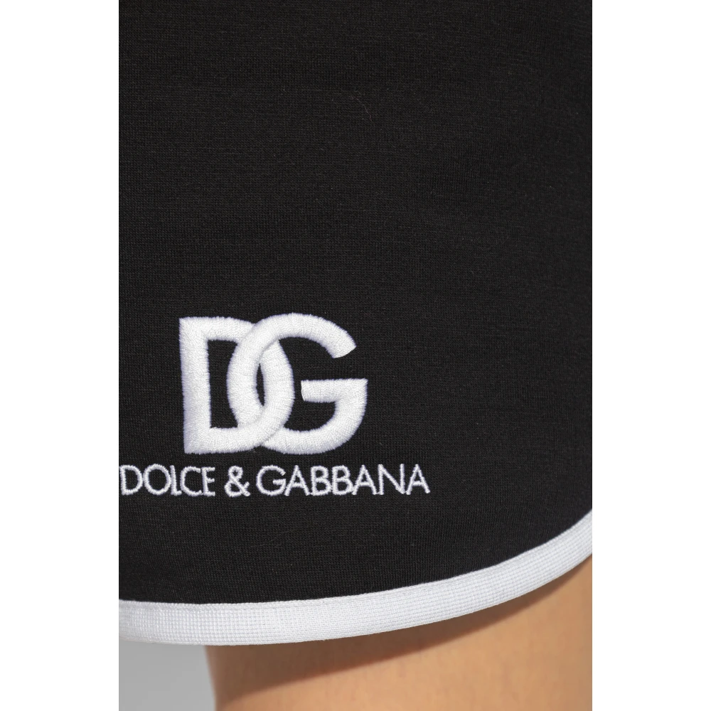 Dolce & Gabbana Shorts met logo Black Dames