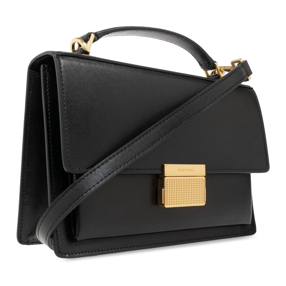 Golden Goose Palmellato Leren Handtas Black Dames
