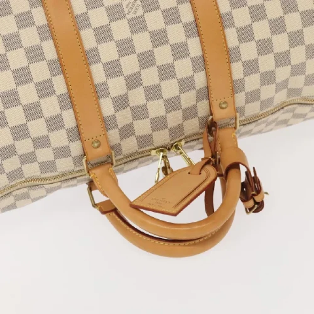 Louis Vuitton Vintage Pre-owned Canvas travel-bags White Dames