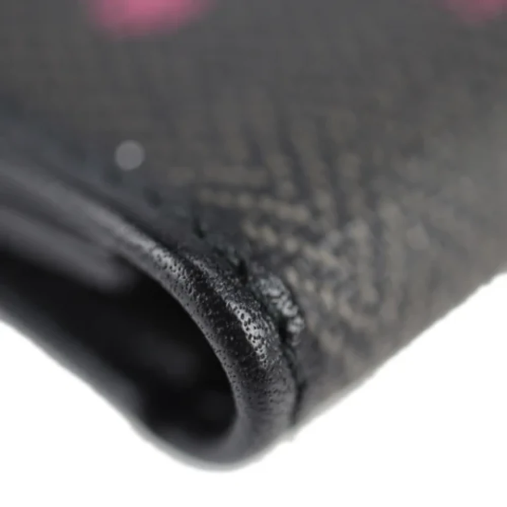 Bvlgari Vintage Pre-owned Leather wallets Black Dames