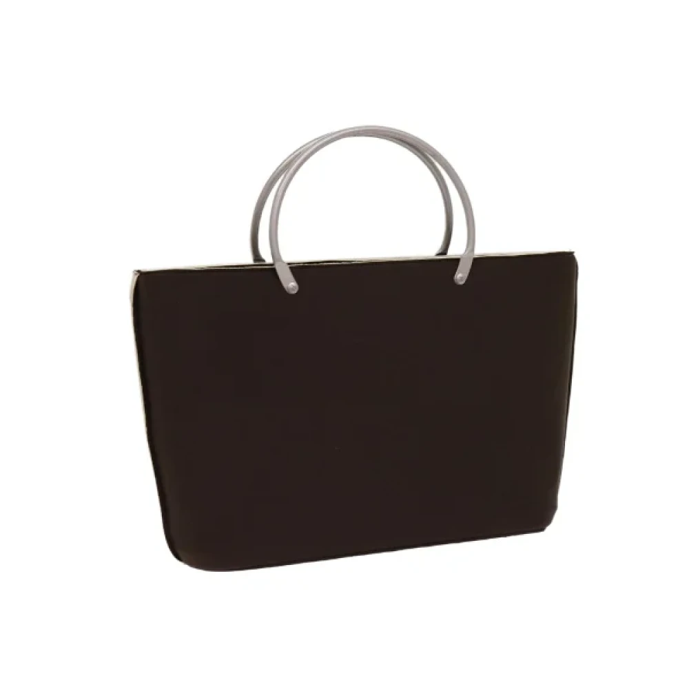 Chanel Vintage Pre-owned Nylon handbags Brown Dames