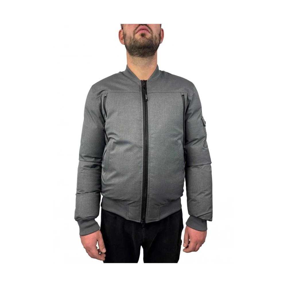 Pmds Jas met rits en zakken Gray Heren