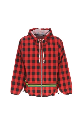 Checked Windbreaker Jacket