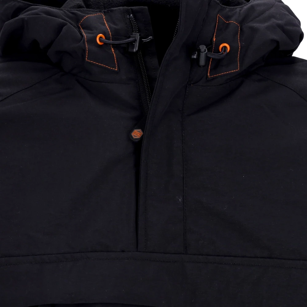 Dolly Noire Zwart Oranje Anorakjas met Fleecevoering Black Heren