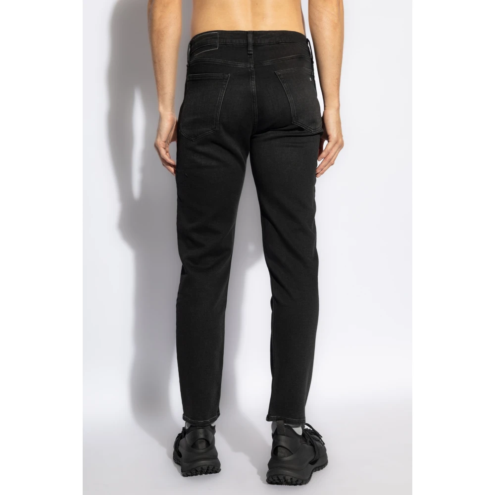 Rag & Bone Jeans met logo Black Heren
