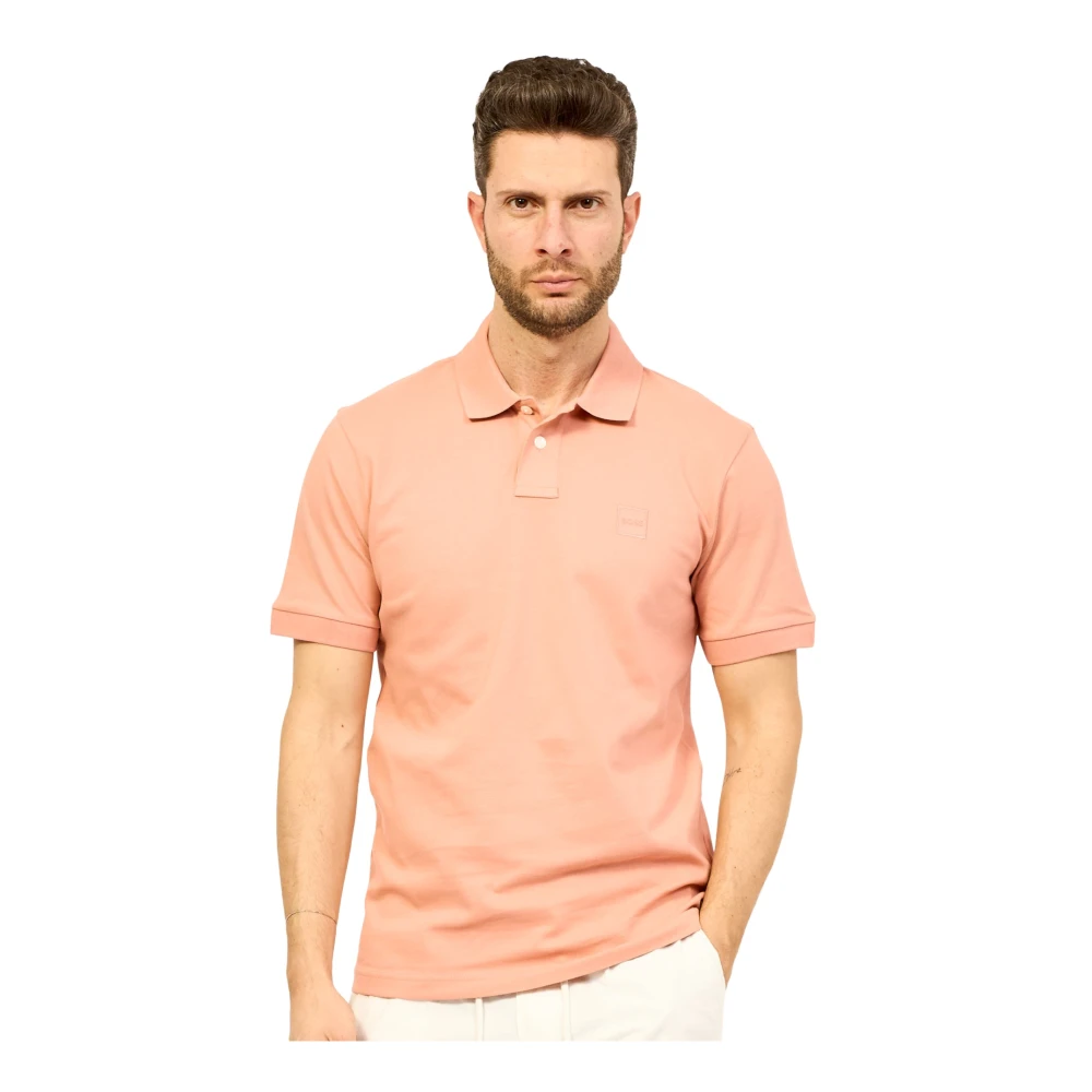 Boss Roze Polo Passenger T-shirt Pink Heren