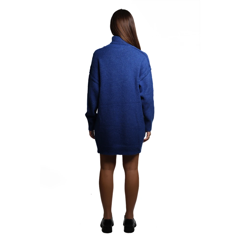 John Richmond Elektrisch Blauwe Gebreide Trui Blue Dames