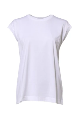 Ärmlös tank-topp t-shirt med logodetaljer