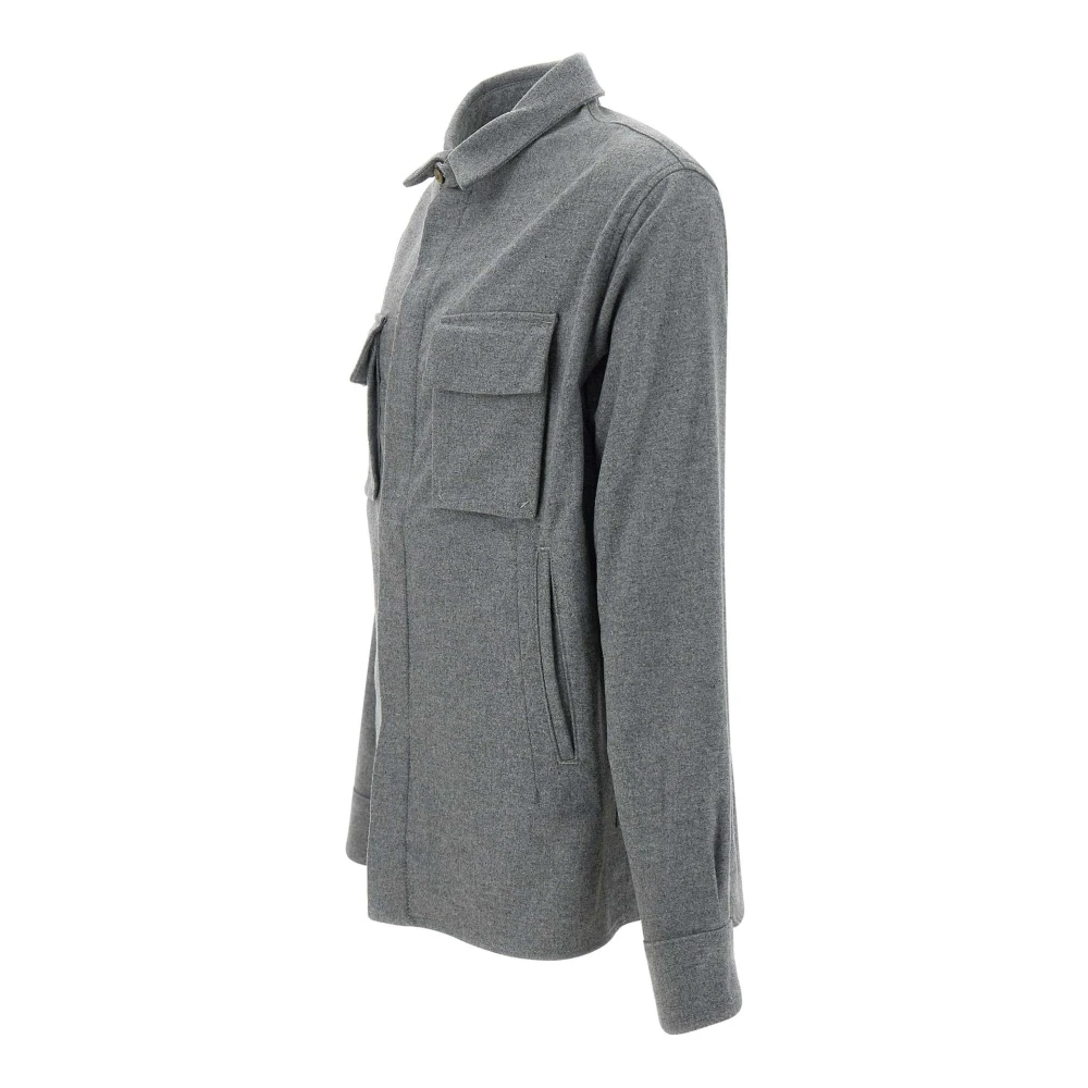 Re-Hash Mannen wol-mix Vanni jas grijs Gray Heren