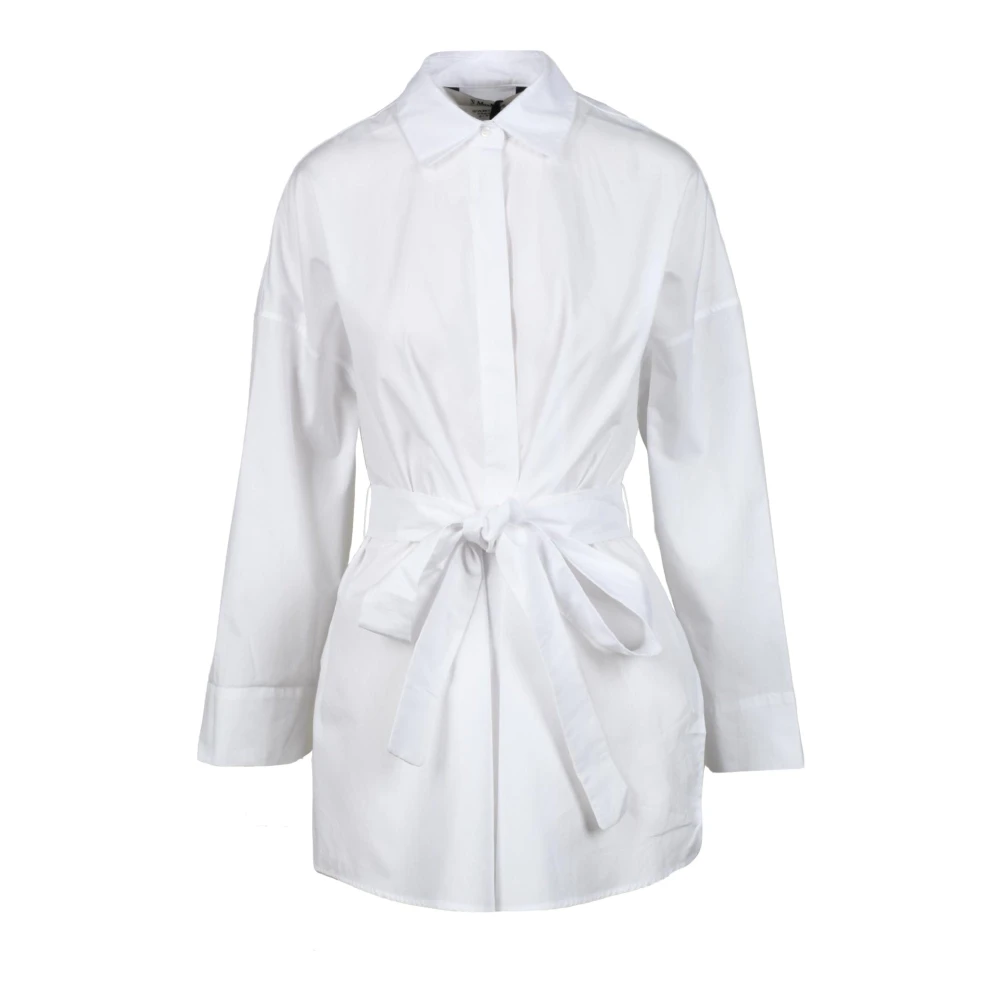 Max Mara Katoenen overhemd met stijl White Dames