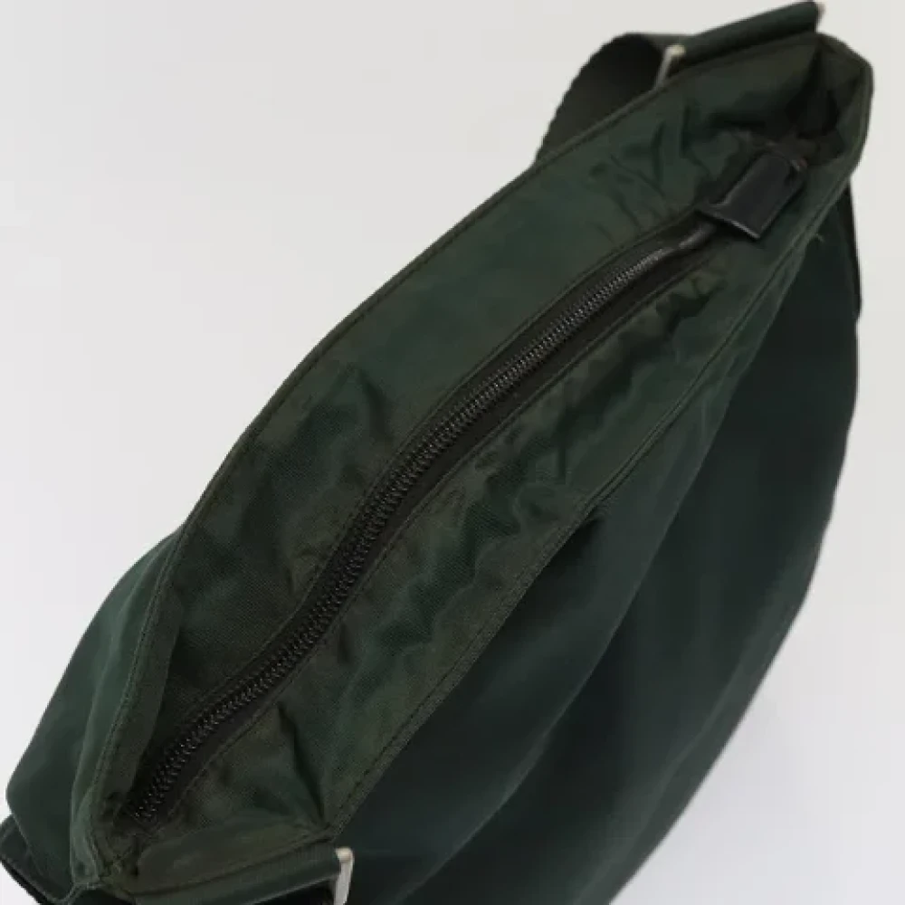 Prada Vintage Pre-owned Nylon prada-bags Green Dames
